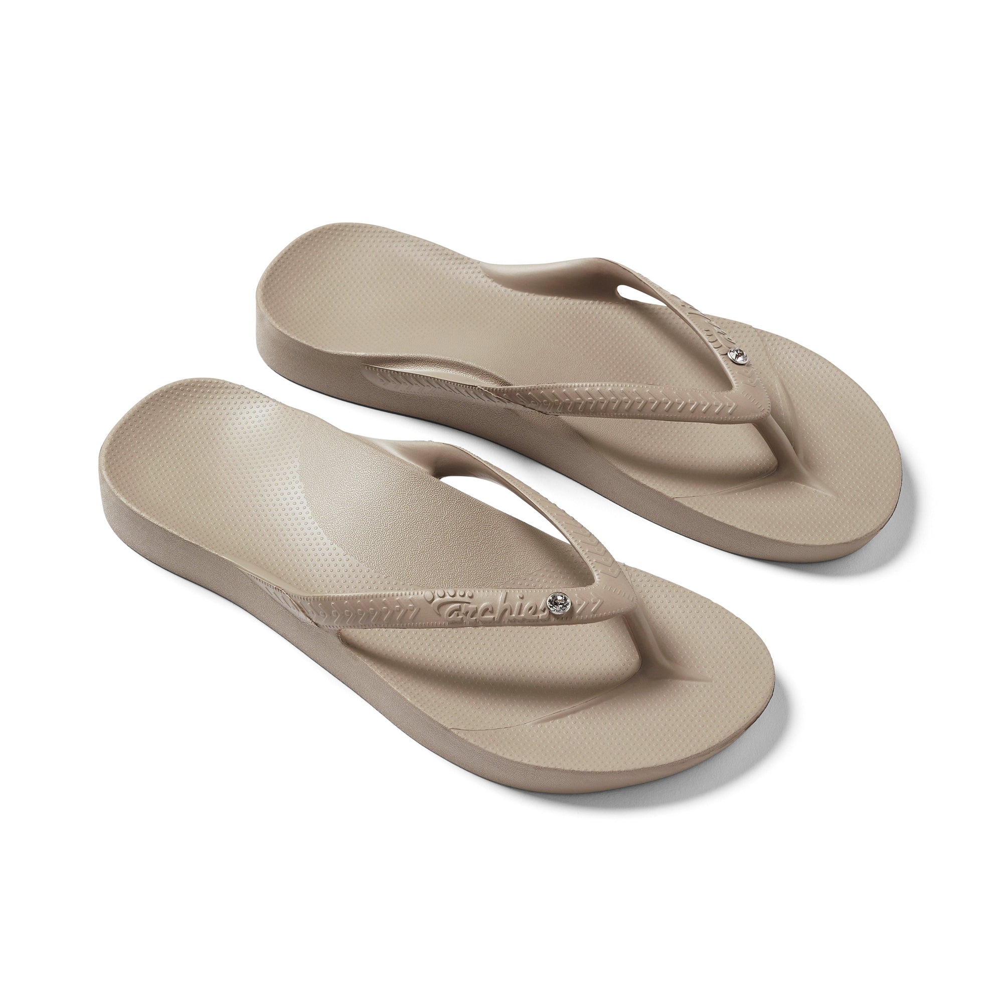 Flip Flops - Classic Crystal Taupe