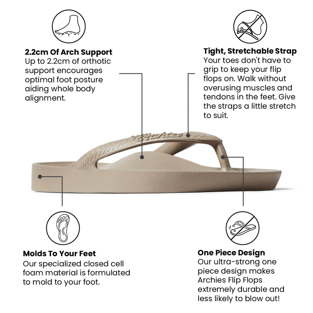 Flip Flops - Classic Taupe